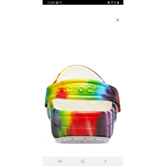 Crocs Classic Tie-Dye Graphic Clog Men's Size 10 in Bag with Tags! - Picture 9 of 10